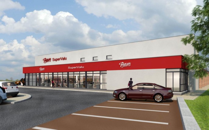 Visual Front Elevation-Pettitts Supervalu Athy (1)